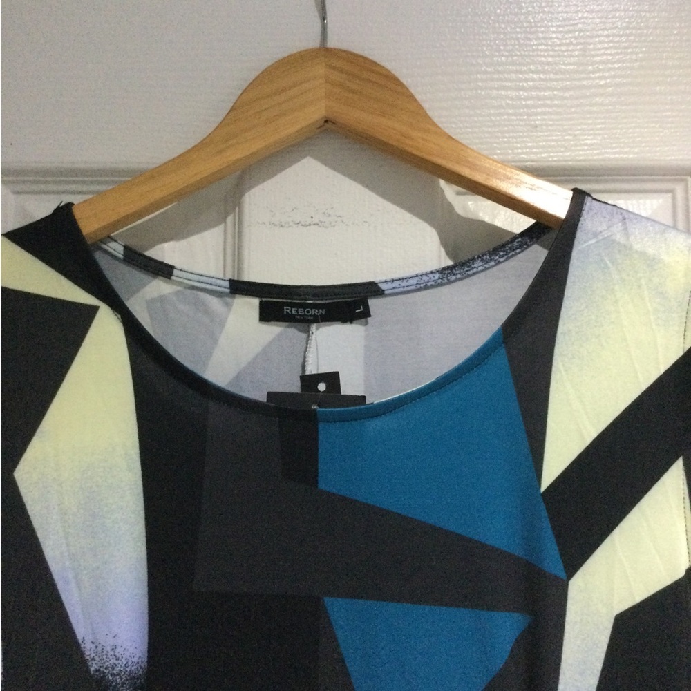 BNWT Reborn New York Geometric Maxi Dress - Picture 3 of 4